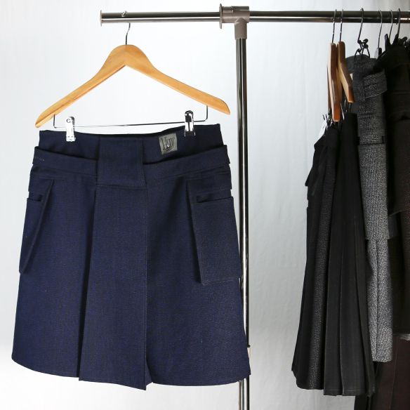 KILT laine vintage bleue