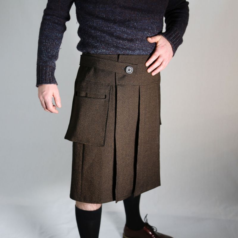 KILT laine vintage grise