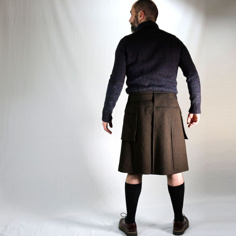 KILT laine vintage grise