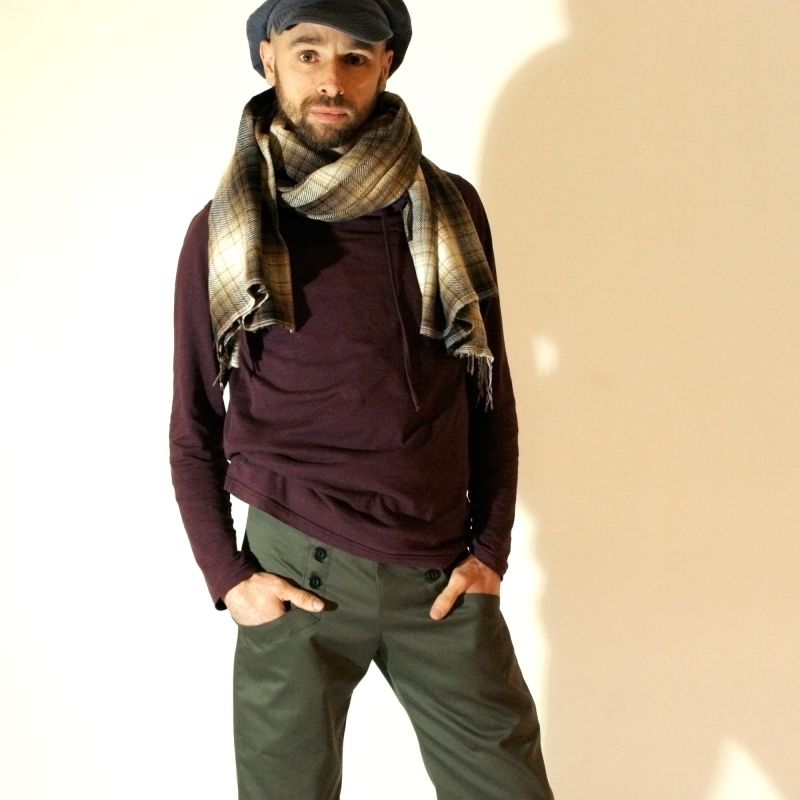 Pantalon à pont kaki