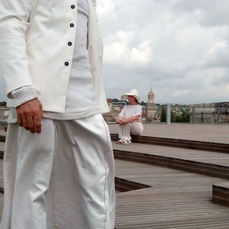Veste à col mao