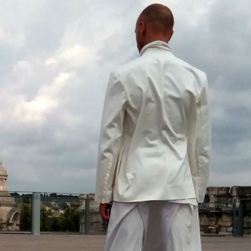 Veste à col mao